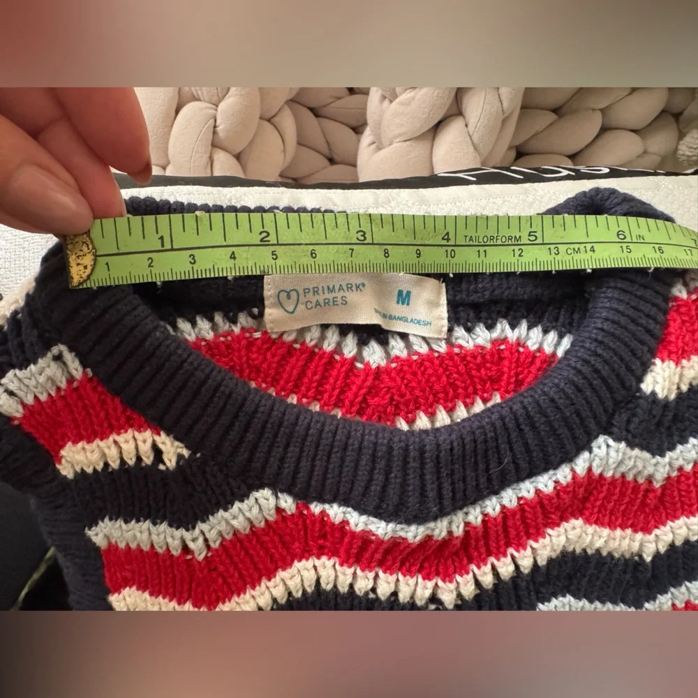 100% Cotton Striped Sleeveless Knit Top - Picture 8 of 8